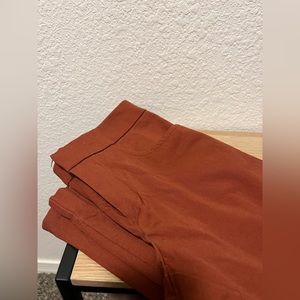 Stretch Pants: Burnt Orange Capri
